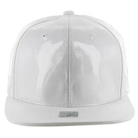 SP1000 Transparent Waterproof PVC Snapback Hat (Solid White)