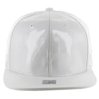 SP1000 Transparent Waterproof PVC Snapback Hat (Solid White)