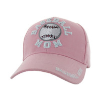 VM452 Basketball Mom Velcro Cap (Solid Light Pink)