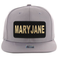 SM250 Mary Jane Snapback Cap (Solid Grey) - Gold Metal