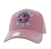 VM452 Soccer Mom Velcro Cap (Solid Light Pink)