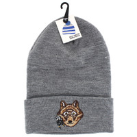 WB020 Wolf Long Beanie (Solid Heather Grey)