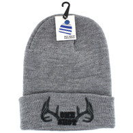WB020 Hunting One Shot Long Beanie (Solid Heather Grey)