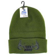 WB020 Hunting One Shot Long Beanie (Solid Olive)