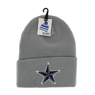 WB020 Star Long Beanie (Solid Light Grey)
