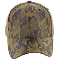 VP9062 Blank Baseball Velcro Cap (Khaki & Khaki)