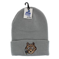 WB020 Wolf Long Beanie (Solid Light Grey)