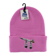 WB020 Pipe Long Beanie (Solid Light Pink)