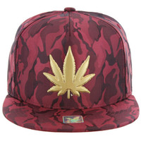 SM062 MARIJUANA (NYLON BURGUNDY CAMO)