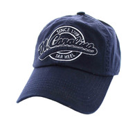 BM701 North Carolina State Washed Cotton Polo Cap (Solid Navy)