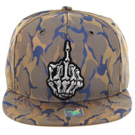 SM819 MIDDLE FINGER , NYLON CAMO (KHAKI BLUE)