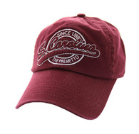 BM701 South Carolina State Washed Cotton Polo Cap (Solid Burgundy)