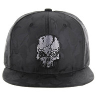 SM008 SKULL - NYLON CAMO BLACK