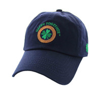 BM710 Happy Together Washed Cotton Polo Cap (Solid Navy)