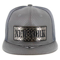 SM095 NEW YORK - CARBON PU TRUCKER-(GREY)