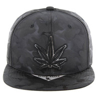 SM164 MARIJUANA - NYLON CAMO BLACK