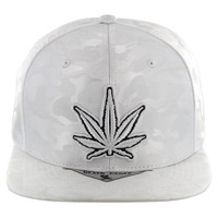 SM164 MARIJUANA - NYLON CAMO WHITE