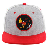 SM298 COCK (HEATHER GREY/RED)