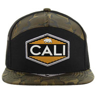SM7172 CALI BEAR , 7 PANEL (BLACK/ OLIVE CAMO)