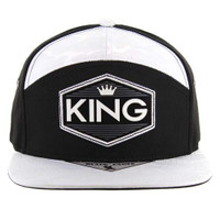 SM7172 KING , 7 PANEL (BLACK/ WHITE CAMO)