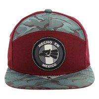 SM7173 MEXICO , 7 PANEL (BURGUNDY / TEAL CAMO)