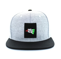 SM525 Mexico Eagle Cotton Snapback (White & Black)