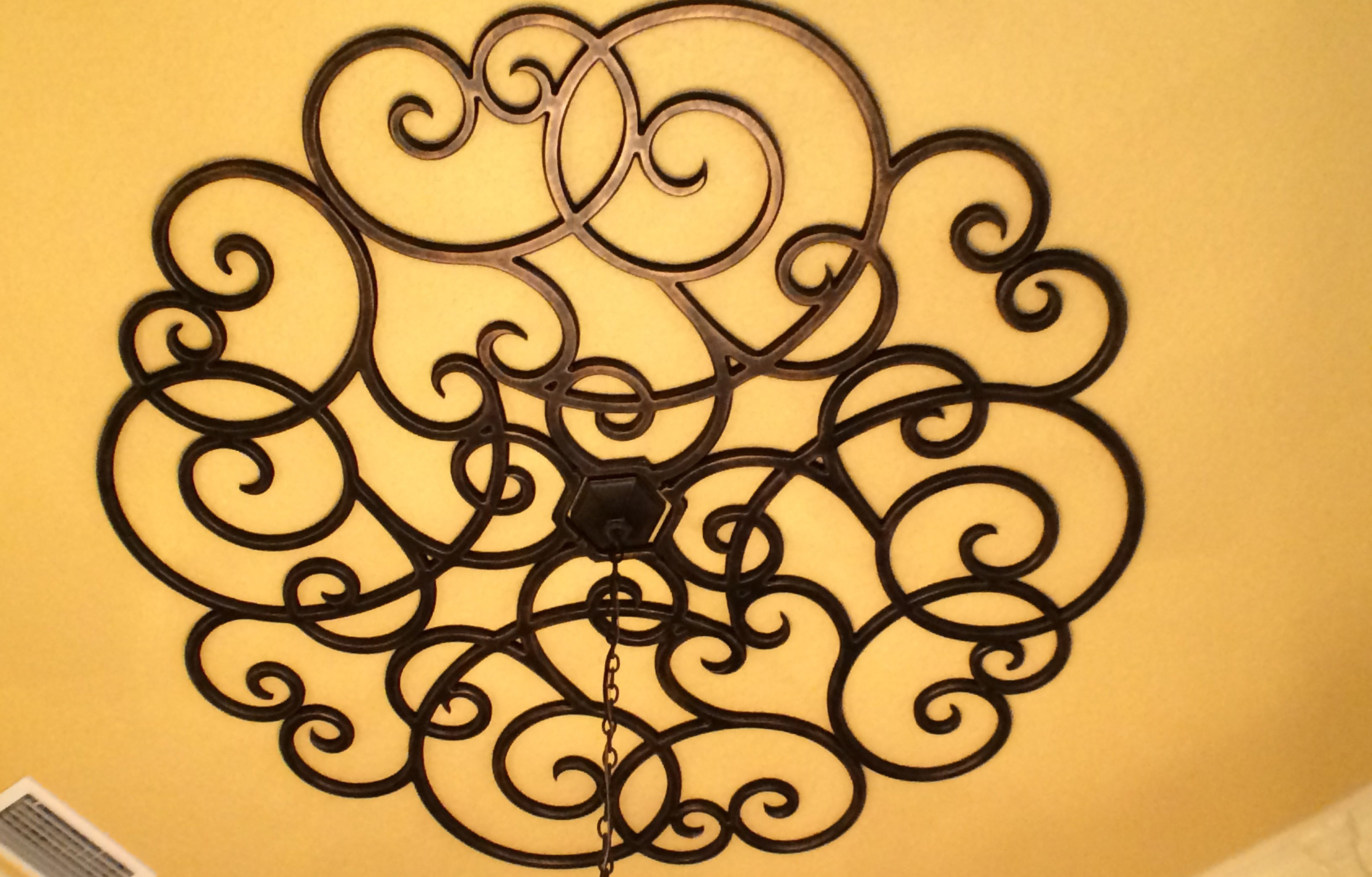 wrought iron ceiling