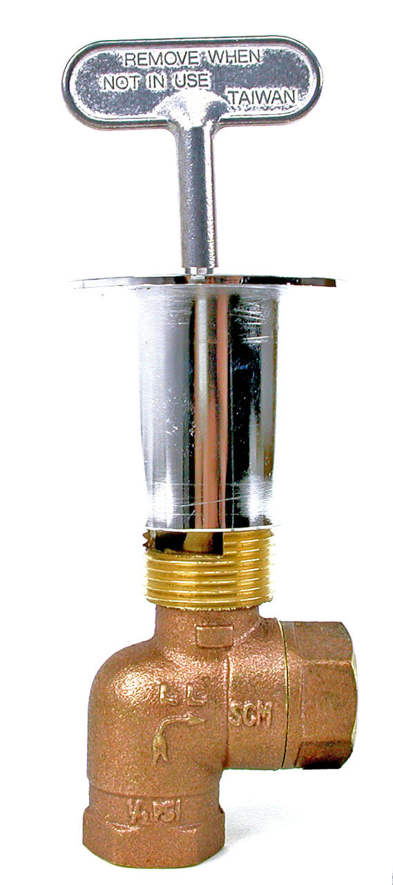 Rasmussen Fireplace Valve, 90 Degree Angle