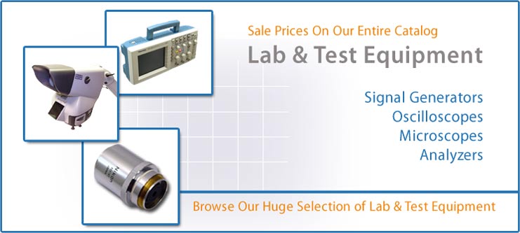 Save on New and Used Lab & Test Equipment