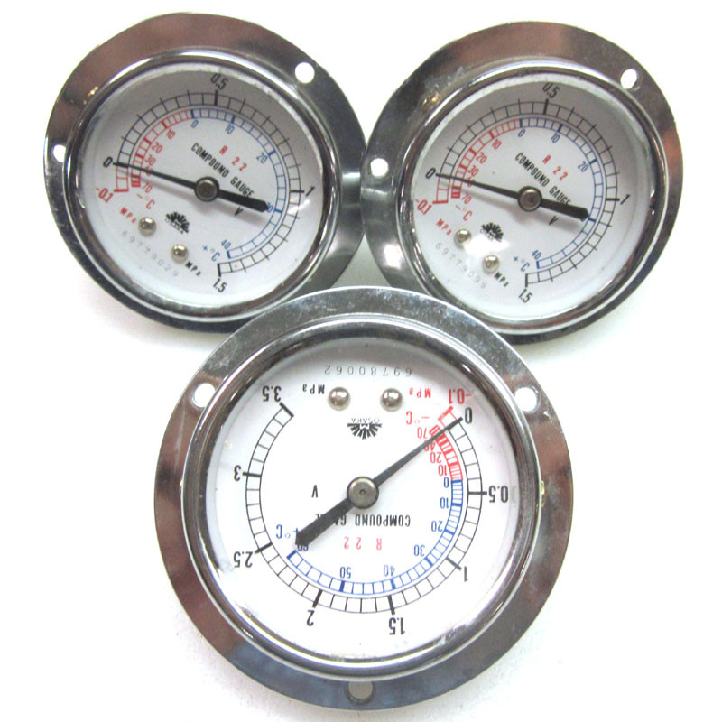 Osaka 0 3.5 MPa R22 compound gauges Lot of 3