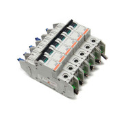 (Lot of 6) Merlin Gerin 60323 Multi-9 C60 D5A 1-Pole 240VAC Circuit Breakers 5A