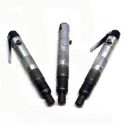 (Lot of 3) Cooper H10RD12TS Pneumatic Lever Start 1/4 Hex Air Screwdrivers AS/IS