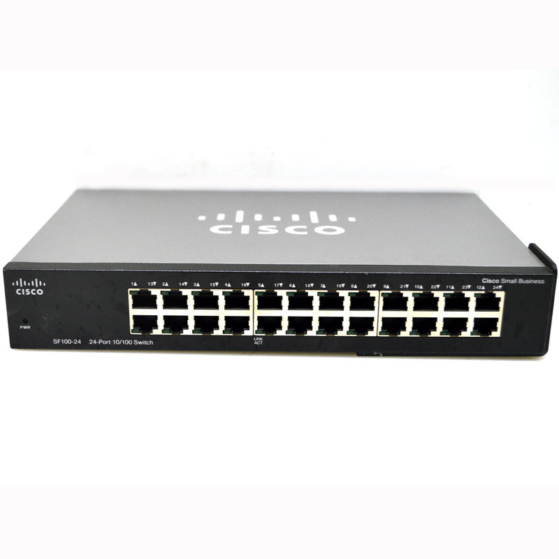 Cisco SF100-24 Small Business 24-Port 10/100Mbps Ethernet Switch RJ-45  100-240V