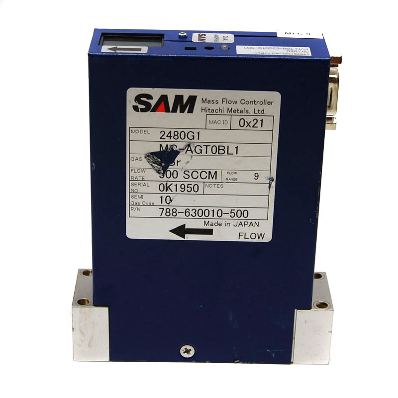 SAM Fantas 2480G1 MC-AGT0BL1 Digital MFC Mass Flow Controller C-Seals SF6/50cc 