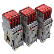 (3) Allen-Bradley 700-CF310D / 100-C16Z10 Control Relays w/ 100S-F Contactors