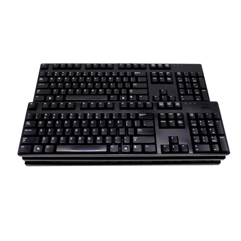 (Lot of 6) Genuine Dell L30U Quiet Slim Black USB Wired Desktop Keyboards