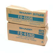 NEW Sharp Genuine FO-45ND Toner Cartridge and FO-45DR Drum Unit Combo