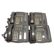 Lot of 4 Avaya Lucent 6424D+ Digital Telephone w/ 24 Programmable Buttons Grey