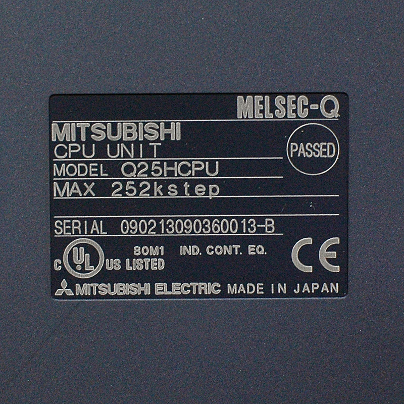 Mitsubishi MELSEC-Q Q25HCPU CPU Unit Processor 252k Steps USB Door Missing
