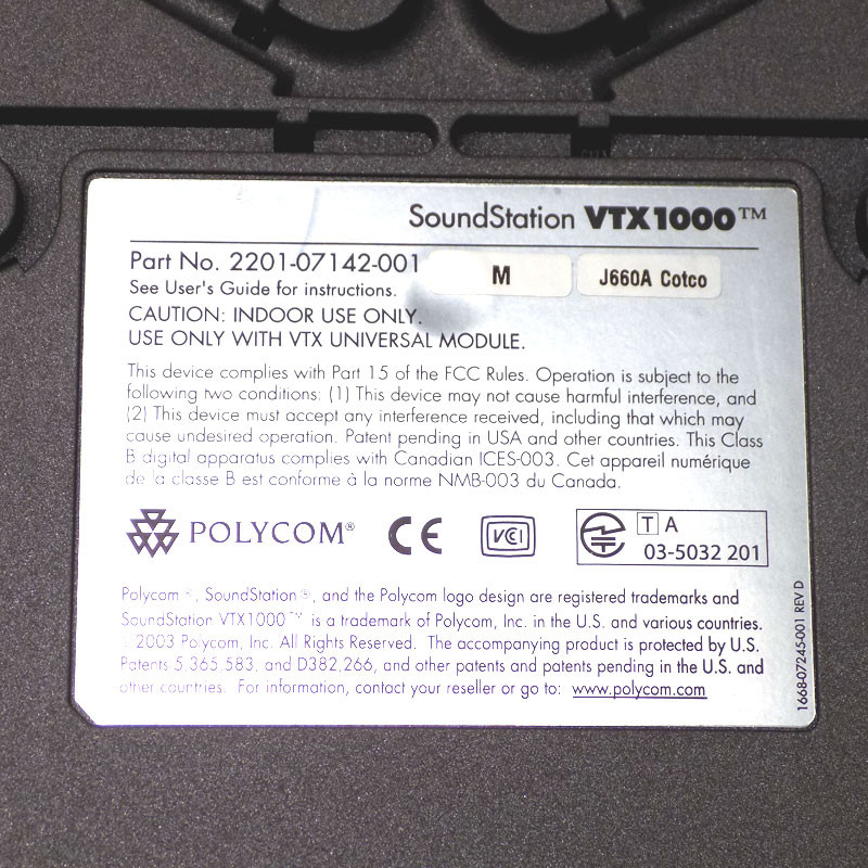Polycom Soundstation VTX 1000 Universal Module  2201-07156-002 #ic 