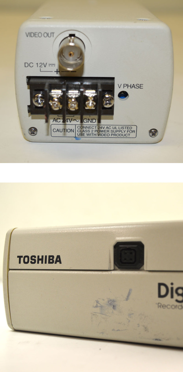 Toshiba IK-64WDA CCD Color Digital Video Camera Recorder Ready Surveillance  5.5W