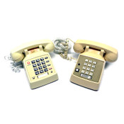 Vintage Push Button Desktop Phones Metal Bell Ringers (2)