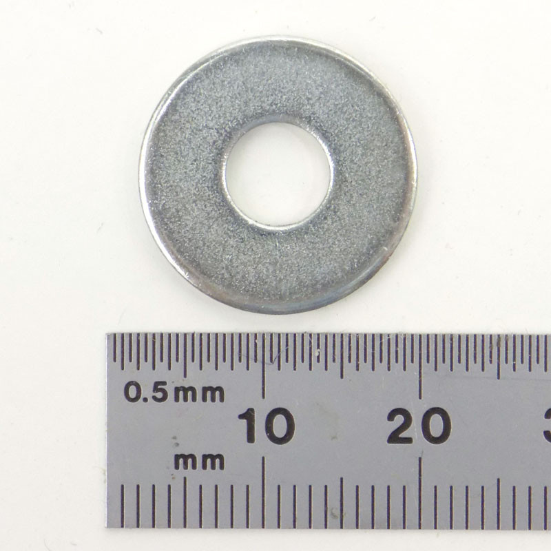 Box of 4500 Steel Washers FOR M6 Metric Bolts; 6.5mm ID x 18mm OD x 1.6mm Thk