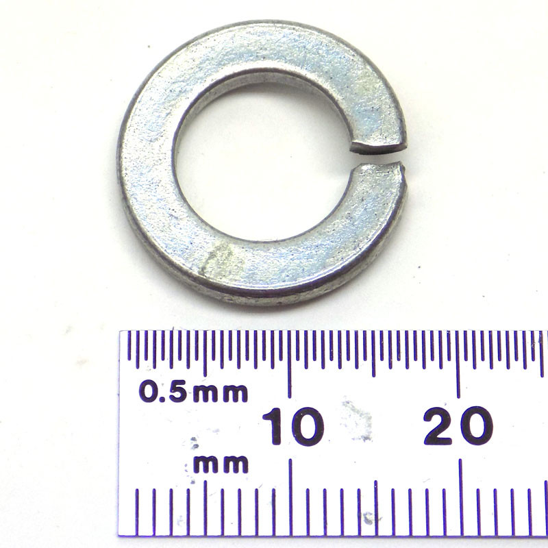 10MM DIN127 Metric Lock Washers; 10.4mm ID, 17.6mm OD, 2.2mm Thk, Zinc