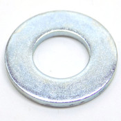 SAE Steel Flat Washers, 1/2" ID x 1" OD x 0.087" Thick, Zinc Plated (1300)