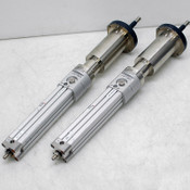 (2) SMC Pneumatic MTS20-133-DCL3475L Double-Acting 133mm Stroke Air Cylinders