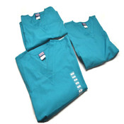 NEW Cherokee Workwear 4700 Teal TLBW Unisex V-Neck Scrub Shirts XL (3)