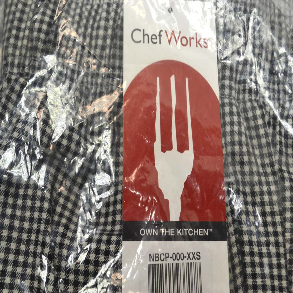 NEW Chef Works NBCP-000-XS Checkered Baggy Designer Chef Pants "X-Small" 2 