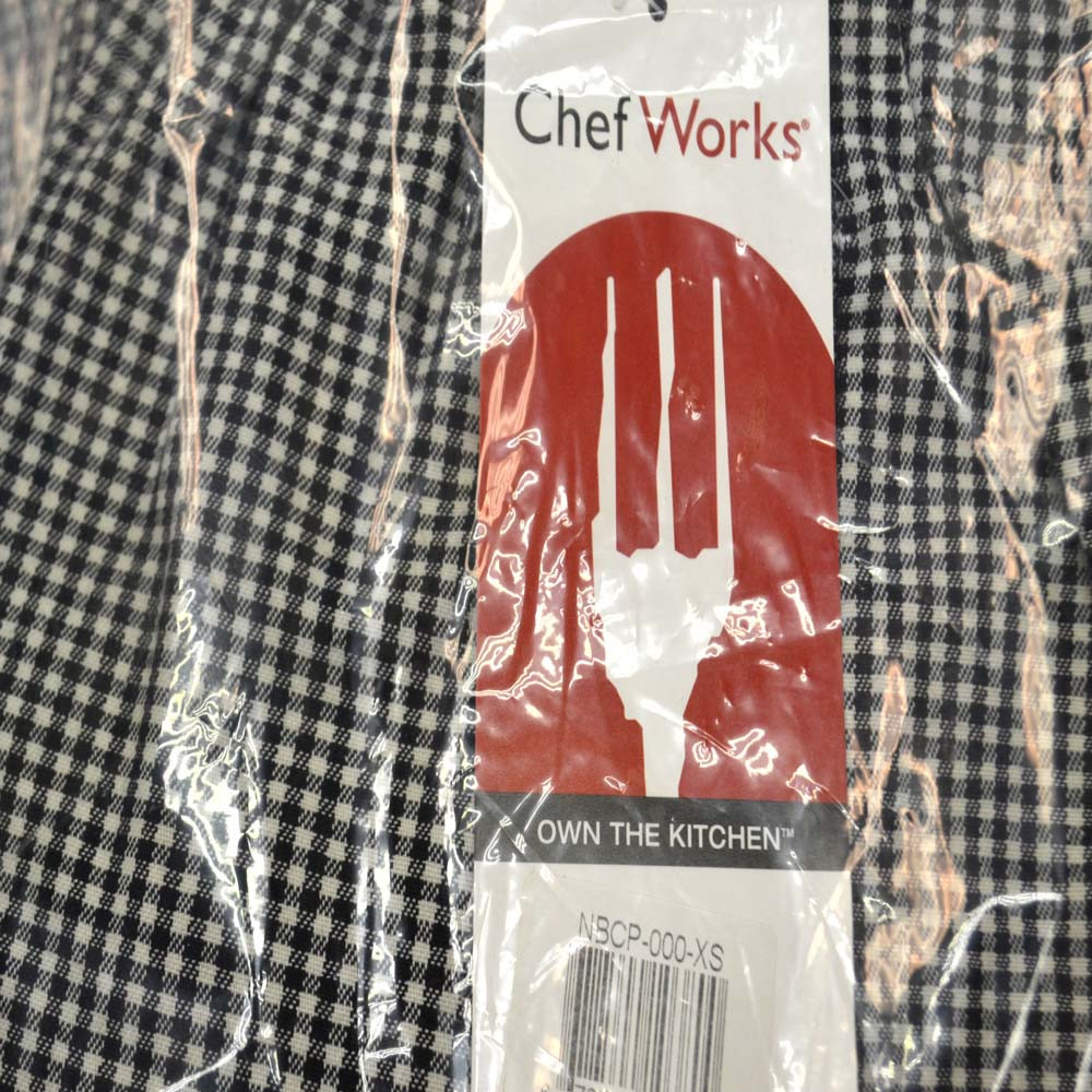 NEW Chef Works NBCP-000-S Checkered Baggy Designer Chef Pants "Small" 2 