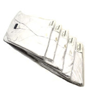 (5) NEW Sanibel Scrubs 659-011-L Men's Short White Lab Coats (L) Tablet Pocket